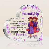 Personalized Gift For Friends Who Walked Into Your Life Acrylic Plaque 26636 thumb 1