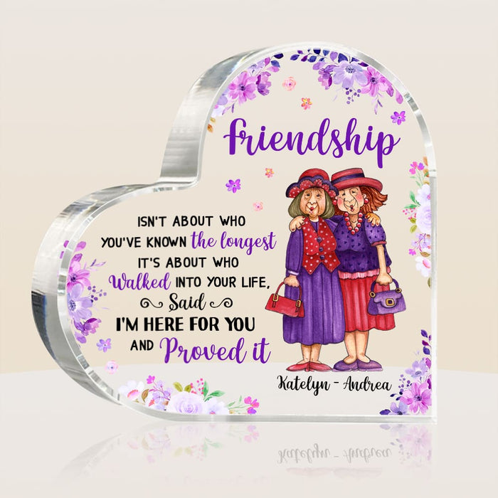 Personalized Gift For Friends Who Walked Into Your Life Acrylic Plaque 26636 1