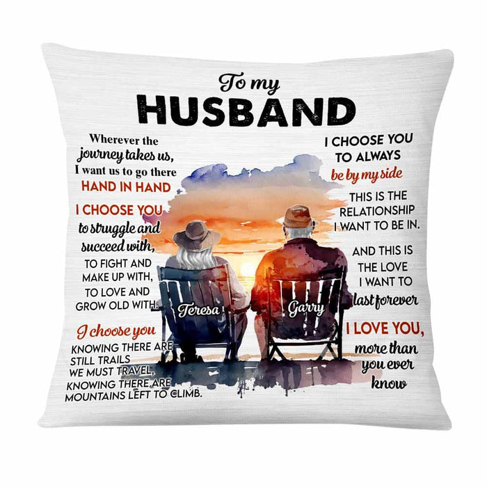 Personalized Gift For Old Couple I Love You More Than You Ever Know Pillow 26637 1