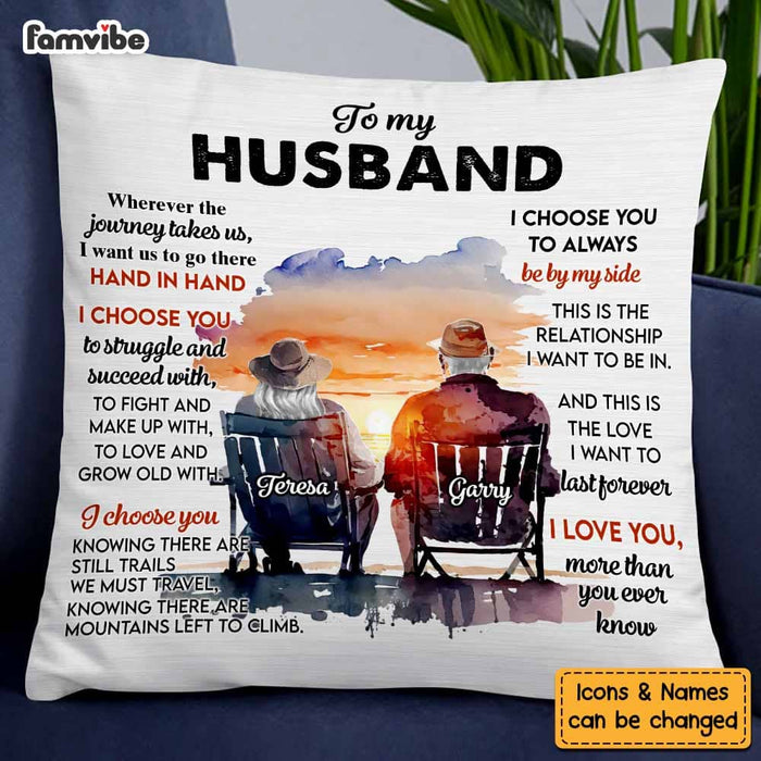 Personalized Gift For Old Couple I Love You More Than You Ever Know Pillow 26637 1