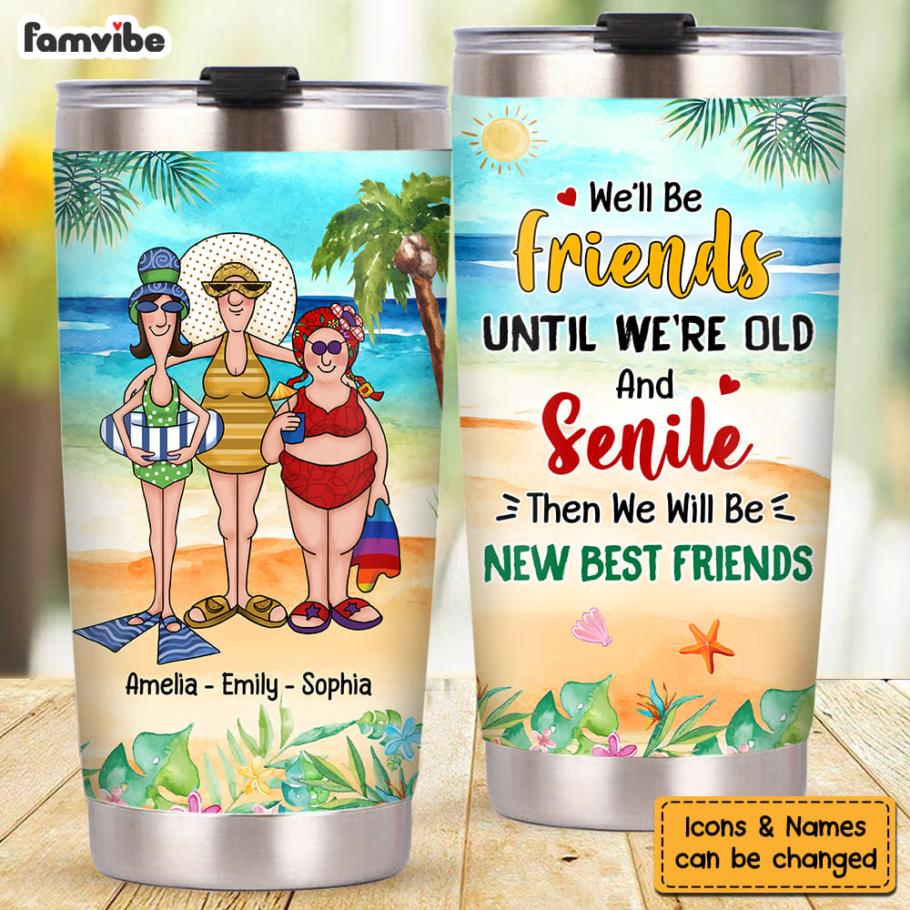 Personalized Gift For Friends We'll Be Friends Steel Tumbler 26642 Primary Mockup