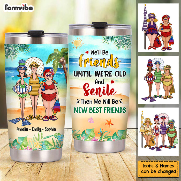 best friends personalized tumblers Personalized Gift For Friends We'll Be Friends Steel Tumbler 26642