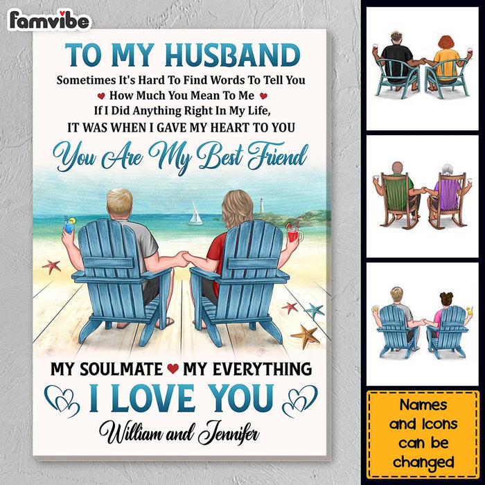 Personalized Gifts For My Husband To My Husband I Love You Canvas 26647 1