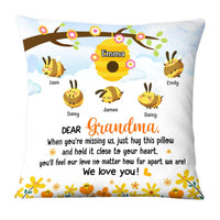 Personalized Gift For Grandma Grandma's Honey Bees Pillow 26648 thumb 1