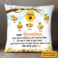 Personalized Gift For Grandma Grandma's Honey Bees Pillow 26648 thumb 1