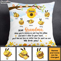 Personalized Gift For Grandma Grandma's Honey Bees Pillow 26648 thumb 1