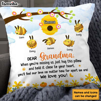 Personalized Gift For Grandma Grandma's Honey Bees Pillow 26648 thumb 1