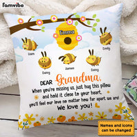 Personalized Gift For Grandma Grandma's Honey Bees Pillow 26648 thumb 1