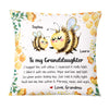 Personalized Gift For Granddaughter Bee Hug This Pillow 26650 1