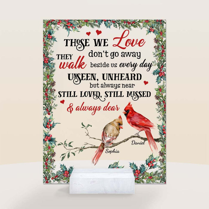 Personalized Those We Love Don't Go Away Acrylic Plaque 26651 1