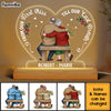 Personalized Gift For Senior Couple From Our First Kiss Till Our Final Breath Plaque LED Lamp Night Light 26652 1