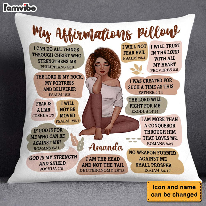 Personalized Gift For Daughter Christian Affirmation Pillow 26653 1