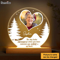Personalized The Sky Looks Different When You Have Someone You Love Up There Memorial Plaque LED Lamp Night Light 26655 thumb 1