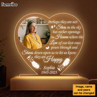 Personalized Memorial Gift Let Us Know They Are Happy Plaque LED Lamp Night Light 26656 thumb 1