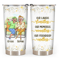 Personalized Gift For Friends Our Friendship Endless Custom Steel Tumbler  26658 thumb 1