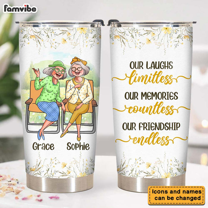 Personalized Gift For Friends Our Friendship Endless Custom Steel Tumbler  26658 1
