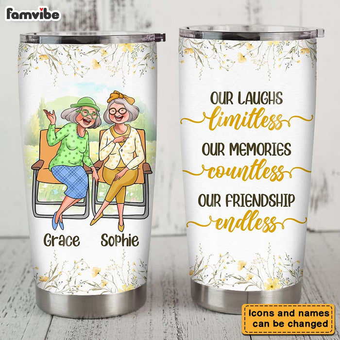 Personalized Gift For Friends Our Friendship Endless Custom Steel Tumbler  26658 1
