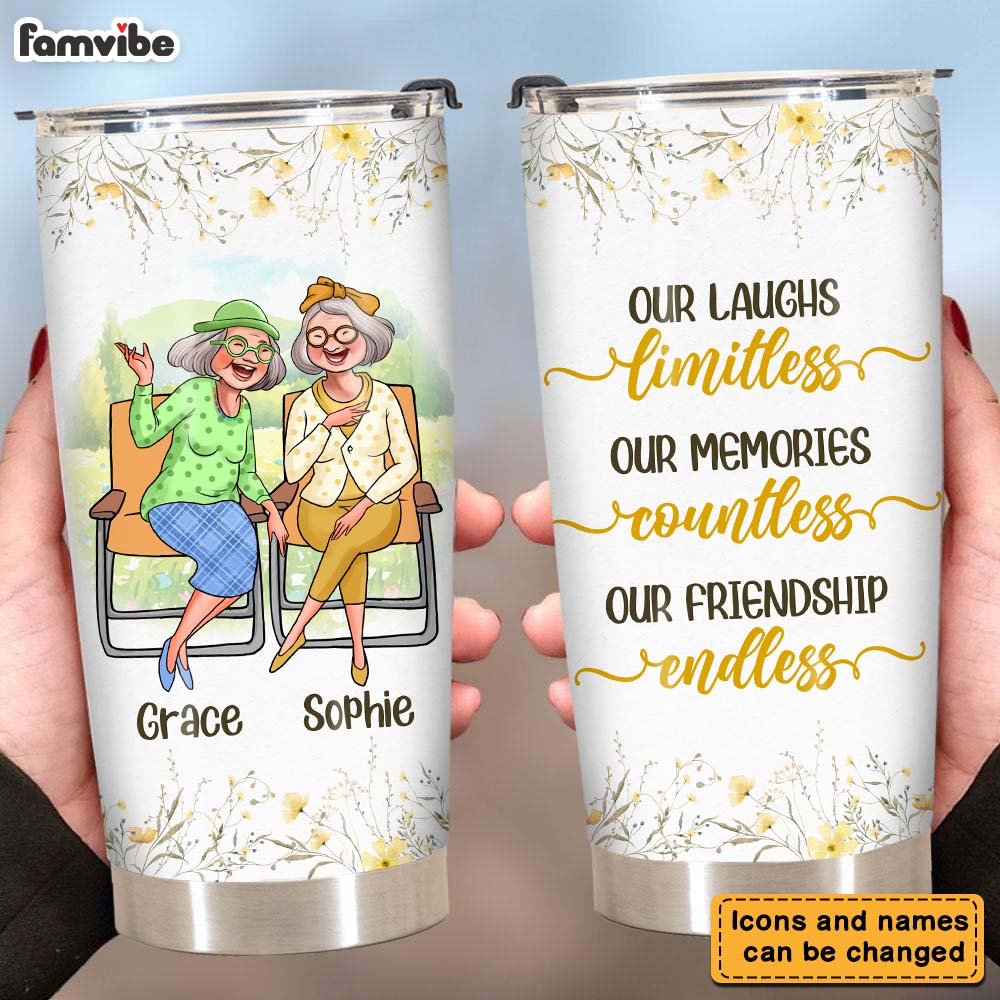 Personalized Gift For Friends Our Friendship Endless Custom Steel Tumbler  26658 Primary Mockup