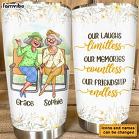 Personalized Gift For Friends Our Friendship Endless Custom Steel Tumbler  26658 thumb 1