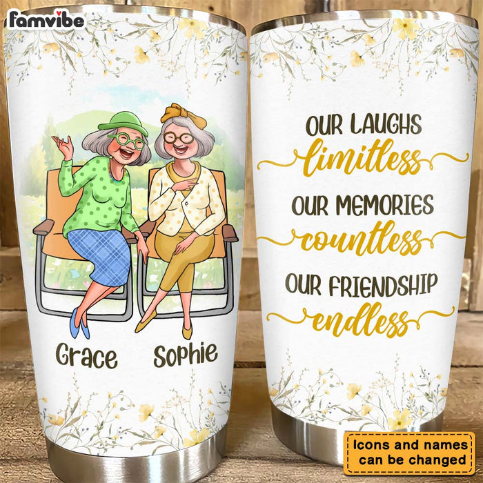 Personalized Gift For Friends Our Friendship Endless Custom Steel Tumbler  26658 1