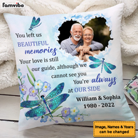 Personalized Memorial Gift You Left Us Beautiful Memories Pillow 26659 thumb 1