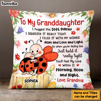 Personalized Gift For Granddaughter Hug This Lady Bug Pillow 26661 thumb 1