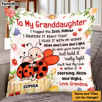 Personalized Gift For Granddaughter Hug This Lady Bug Pillow 26661 thumb 1