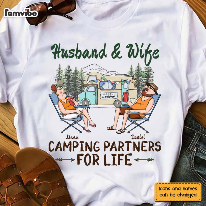 Personalized Gift For Couple Husband Wife Camping Shirt - Hoodie - Sweatshirt 26662 1