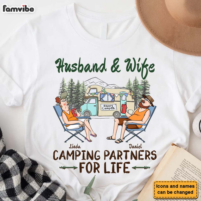 Personalized Gift For Couple Husband Wife Camping Shirt - Hoodie - Sweatshirt 26662 1