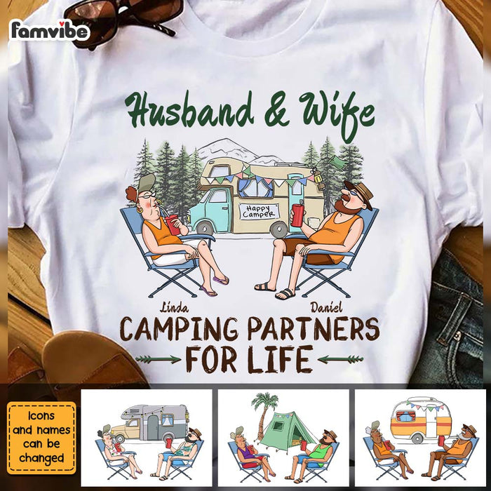 Personalized Gift For Couple Husband Wife Camping Shirt - Hoodie - Sweatshirt 26662 1
