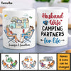 Personalized Gift For Couple Husband Wife Camping Partners For Life Mug 26663 1