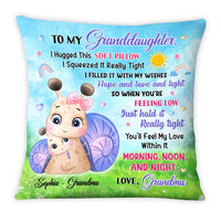 Personalized Gift for Granddaughter Little Cute Snail Pillow 26667 thumb 1