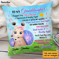 Personalized Gift for Granddaughter Little Cute Snail Pillow 26667 thumb 1