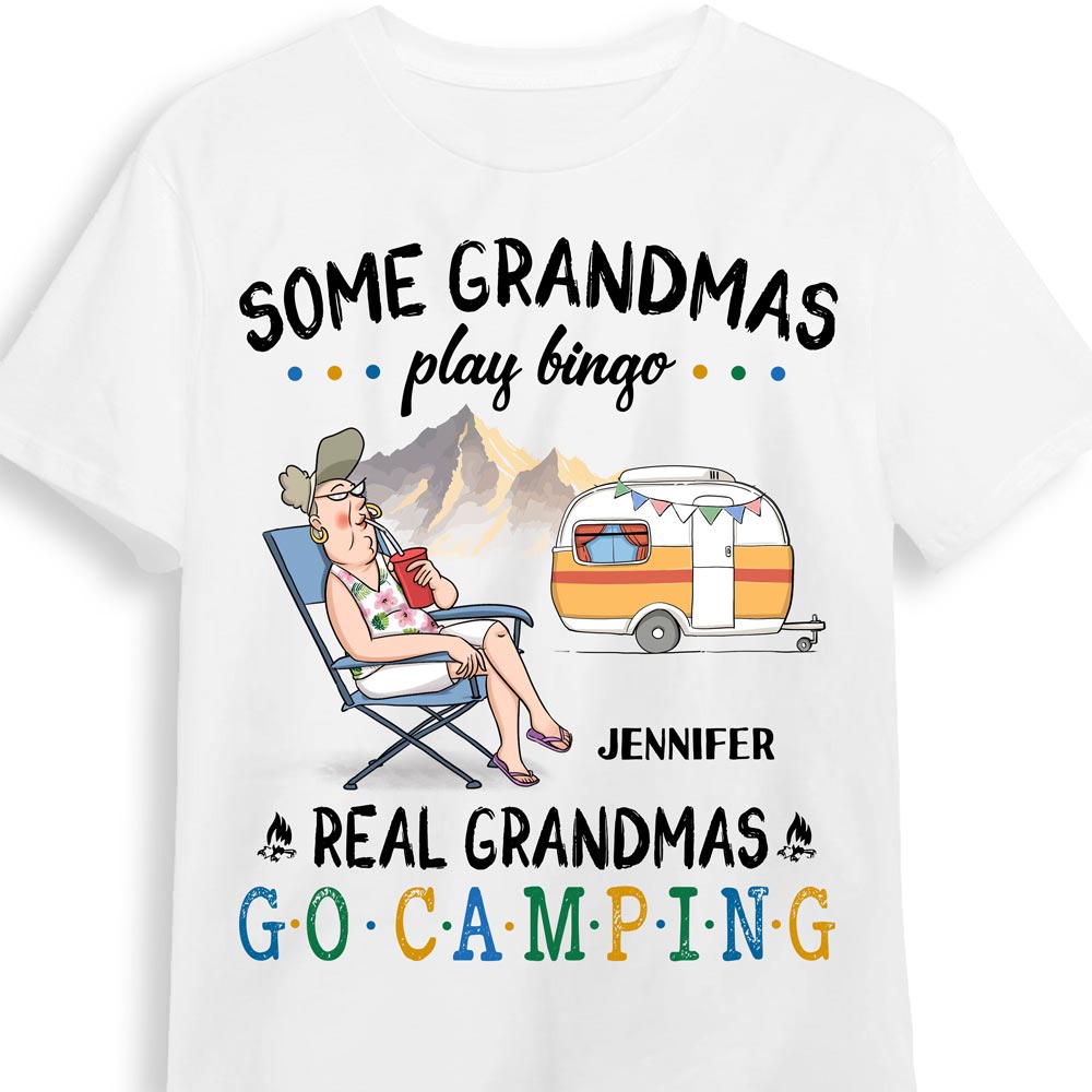 Personalized Gift For Camping Grandma Shirt Hoodie Sweatshirt 26668 Primary Mockup