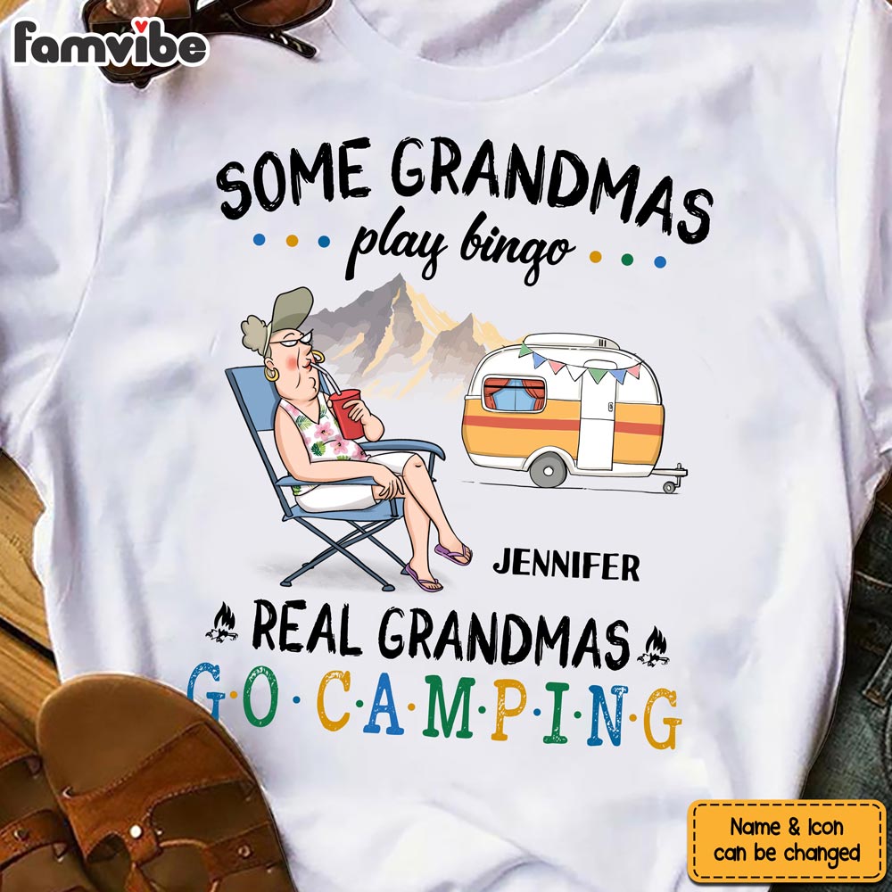 Personalized Gift For Camping Grandma Shirt Hoodie Sweatshirt 26668 Primary Mockup