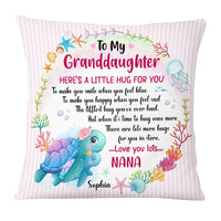 Personalized Gift For Granddaughter Sea Animals Hug This Pillow 26669 thumb 1