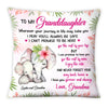 Personalized Gift For Granddaughter I Love You Forever and Always Elephant Pillow 26673 1