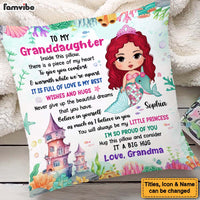 Personalized Gift For Granddaughter My Little Princess Hug This Pillow 26674 thumb 1