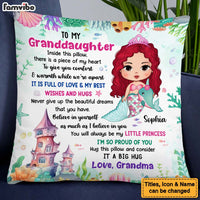 Personalized Gift For Granddaughter My Little Princess Hug This Pillow 26674 thumb 1