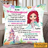 Personalized Gift For Granddaughter My Little Princess Hug This Pillow 26674 thumb 1