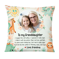 Personalized Gift for Granddaughter Safari Theme Pillow 26675 thumb 1