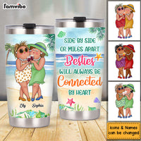Personalized Gift For Friends Always Be Connected By Heart Steel Tumbler 26676 thumb 1