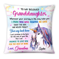 Personalized Gift For Granddaughter I Pray You Will Always Be Safe Pillow 26677 thumb 1