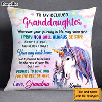 Personalized Gift For Granddaughter I Pray You Will Always Be Safe Pillow 26677 thumb 1