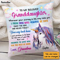 Personalized Gift For Granddaughter I Pray You Will Always Be Safe Pillow 26677 thumb 1