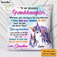 Personalized Gift For Granddaughter I Pray You Will Always Be Safe Pillow 26677 thumb 1