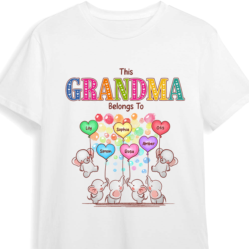 Personalized Gift For Grandma Elephant Shirt Hoodie Sweatshirt 26681 Primary Mockup