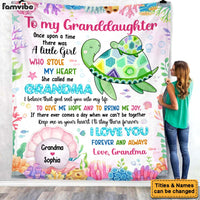 Personalized Gift For Granddaughter She Called Me Grandma Blanket 26683 thumb 1