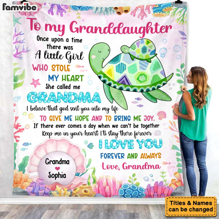 Personalized Gift For Granddaughter She Called Me Grandma Blanket 26683 1