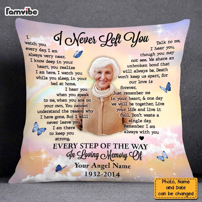 Custom Pillow - Personalized Pillow with Picture & Name Including Case &  Insertion. Full Color Print on Both Sides Ultra Soft. Memorial Photo Gift  (My